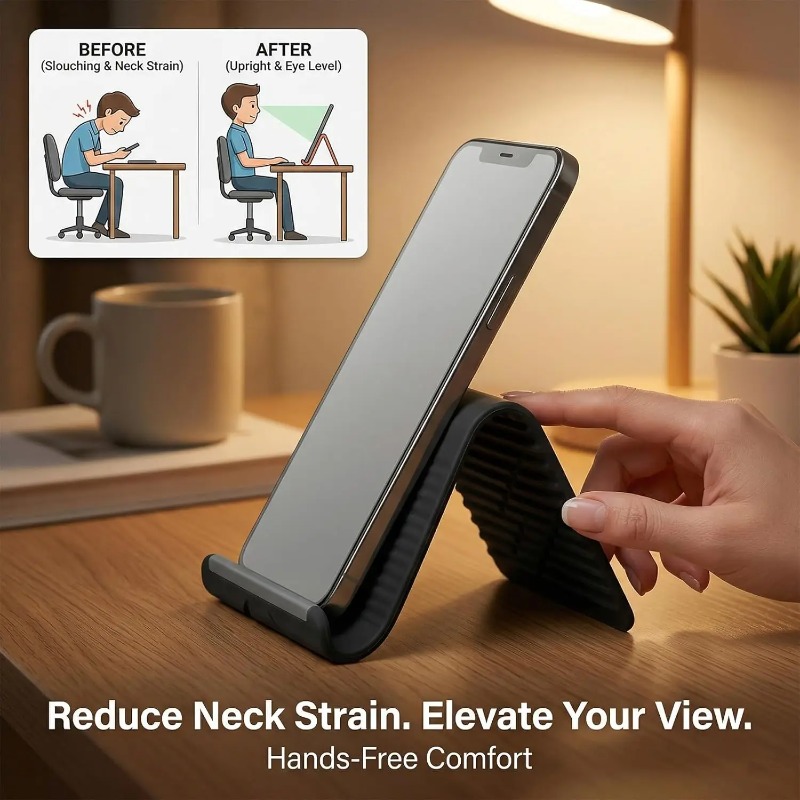 Flexible Foldable Silicone Pho - Adjustable Laptop Table recension och pris