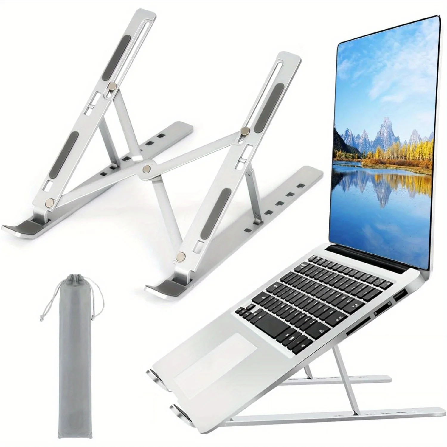 Adjustable Aluminum Laptop Sta - Adjustable Laptop Table recension och pris