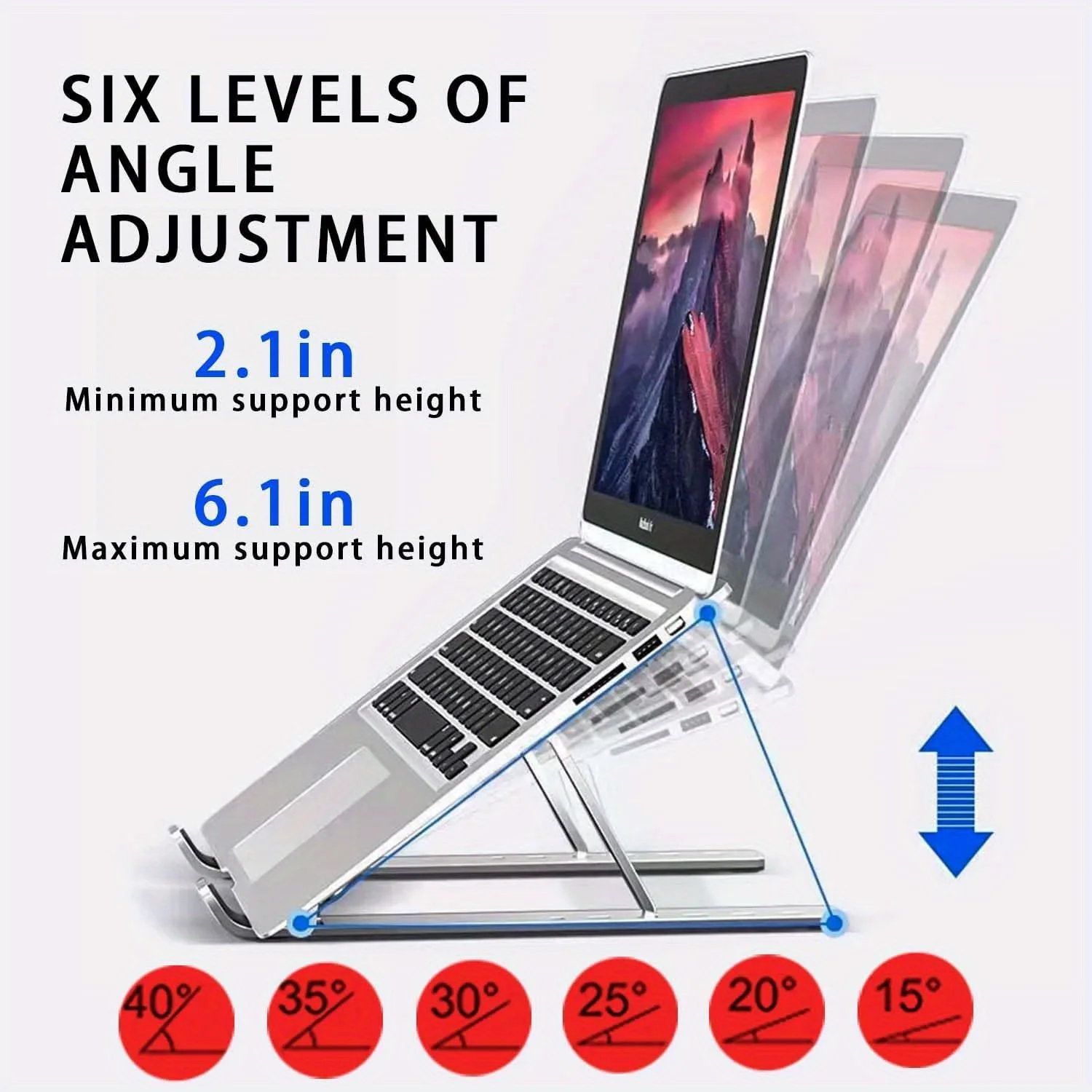 Adjustable Aluminum Laptop Sta - Adjustable Laptop Table recension och pris