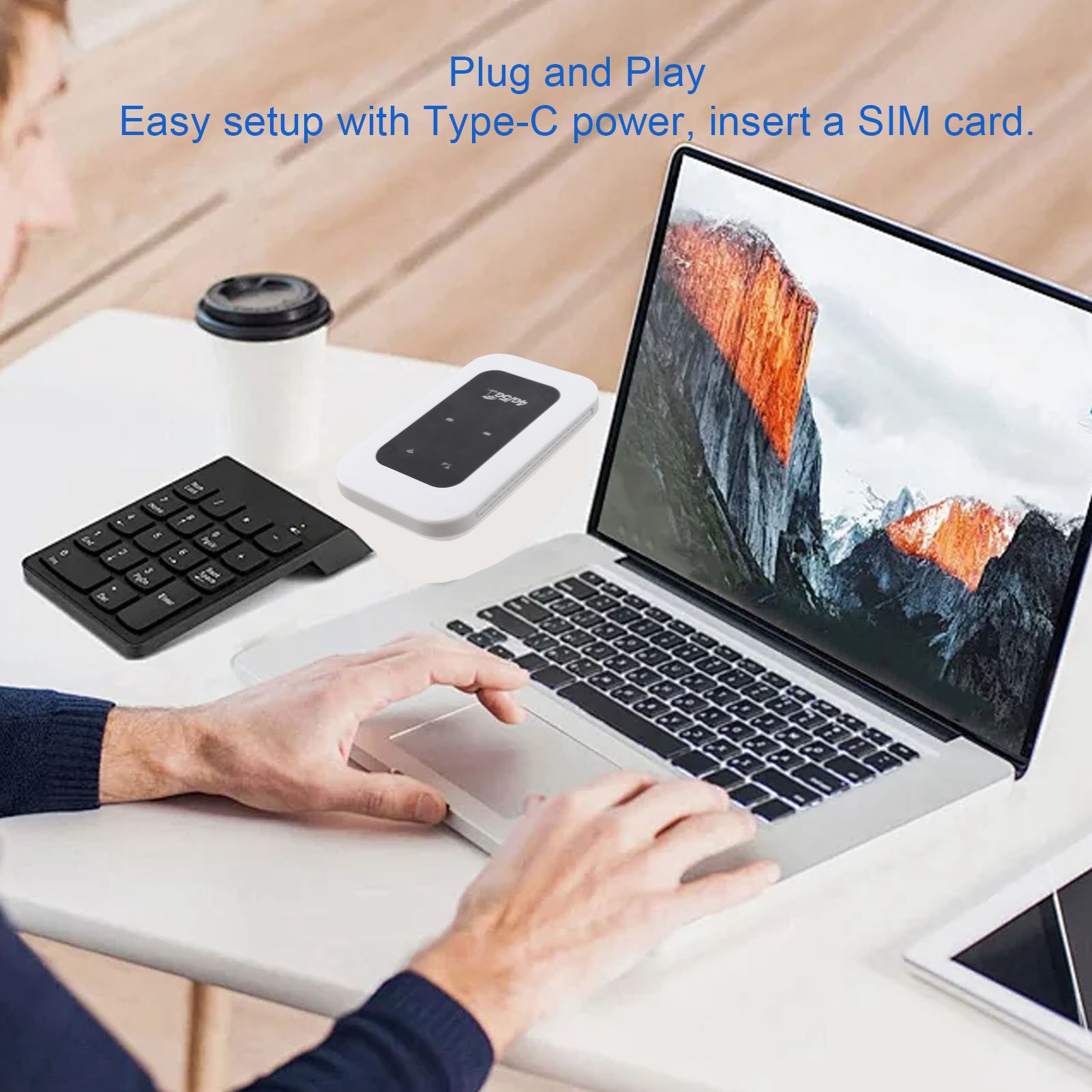 Portable 4G WiFi Hotspot 300Mb - Adjustable Laptop Table recension och pris