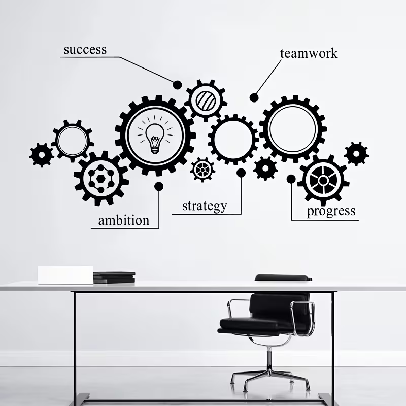Removable Wall Sticker with Ge - Office Furniture Removal recension och pris