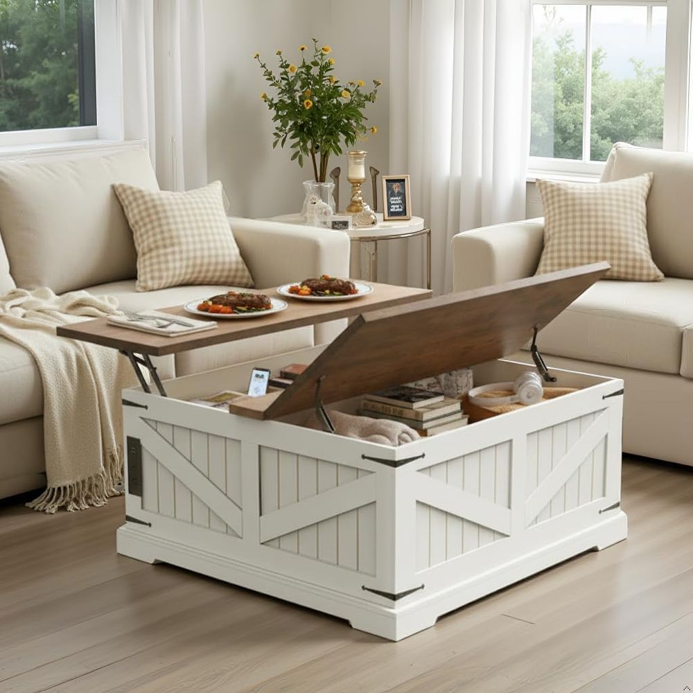 36 Lit Top Coffee Table with S - Adjustable Laptop Table recension och pris